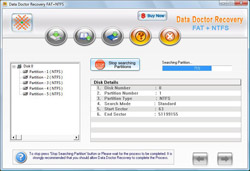 Windows data recovery software screenshot