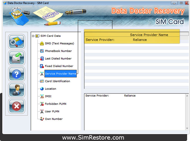 Service Provider Name Service Provider Name