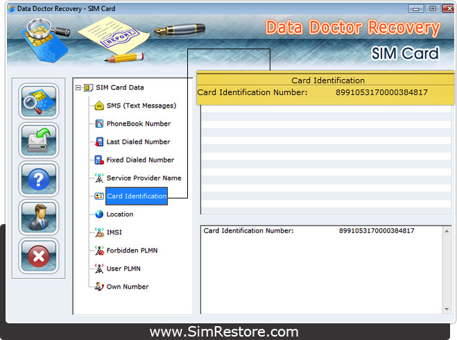 Sim Card Identification Number Sim Card Identification Number