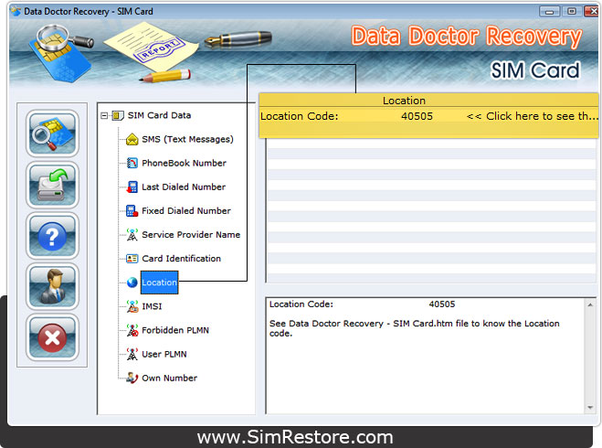 Sim Card Location Code