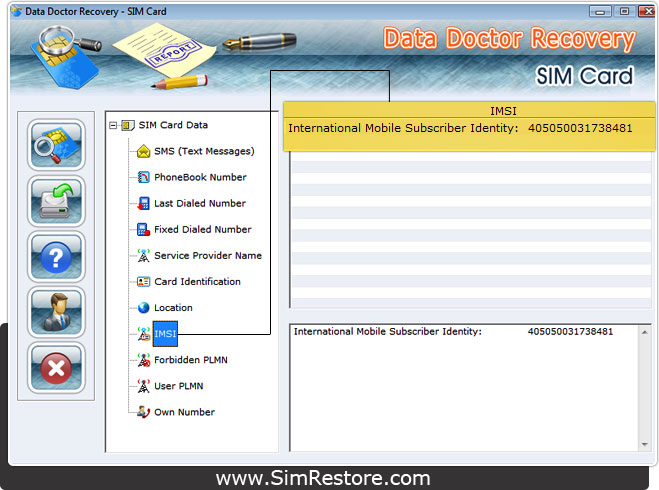 IMSI Number International Mobile Subscriber Identity (IMSI) Number
