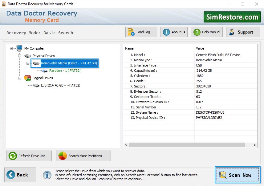 Select Removable Media Drive Select Removable Media Drive