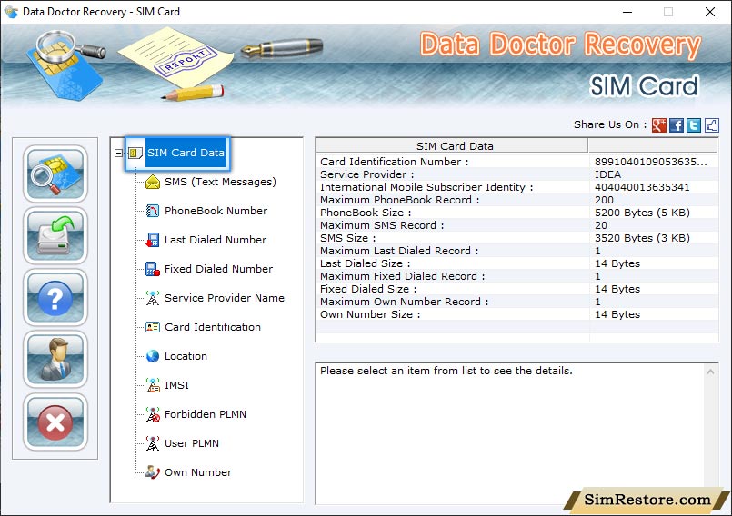 Data Doctor Recovery Sim Card